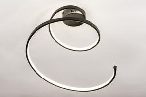 Stropní LED svítidlo Spiral Black 46 (LMD)