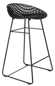 Kartell - Barová židle Smatrik, černá/černá