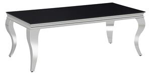 Jídelní stůl Prince 180 x 90 cm, černá / stříbrná