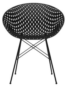 Kartell - Židle Smatrik Outdoor, černá/černá