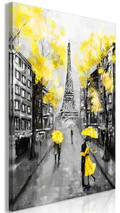 Obraz - Rande v Paříži - žluté II 40x60