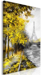 Obraz - Pařížský kanál - žlutý 40x60