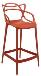 Kartell - Barová židle Masters nízká, oranžová