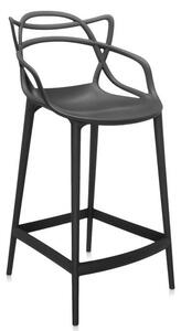 Kartell - Barová židle Masters vysoká, černá