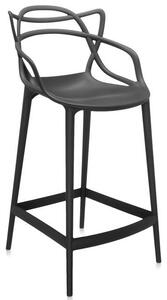 Kartell - Barová židle Masters nízká, černá