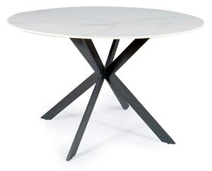 Jídelní stůl Talia 120 cm, mramor / černá
