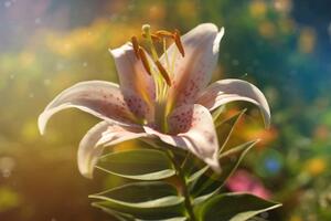 Obraz nádherný květ s retro nádechem