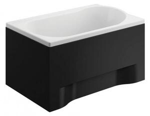 Polimat Mini krycí panel čelní + boční, černý Délka vany: 110cm