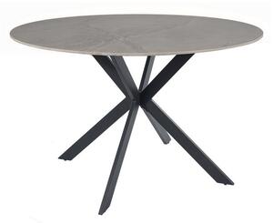 Jídelní stůl Talia 120 cm, šedá / černá