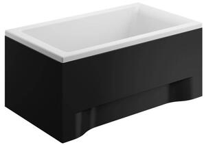 Polimat Capri krycí panel boční + čelní, černý Délka vany: 100cm