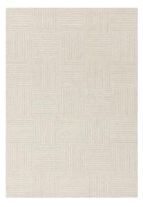 Slonovinový ručně tkaný vlněný koberec 120x170 cm Zennith Grid – Asiatic Carpets