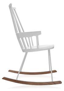 Kartell - Houpací židle Comback, bílá/dub