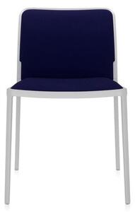 Kartell - Židle Audrey Soft Trevira, bílá/modrá