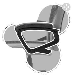 Ergonomické dětské herní křeslo v černo šedé barvě