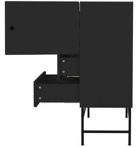 Matně černá lakovaná komoda Tenzo Cocktail 106 x 42 cm