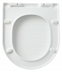WC prkénko s pomalým sklápěním Estiva WHITE MATT Duroplast