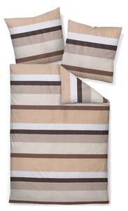 POVLEČENÍ, makosatén, pískové barvy, 140/200 cm Janine - Povlečení