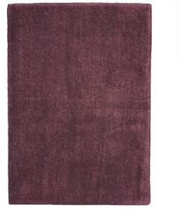 Asra, Ručně všívaný kusový koberec Asra wool tm. fialová, 60x110, fialová, ložnice