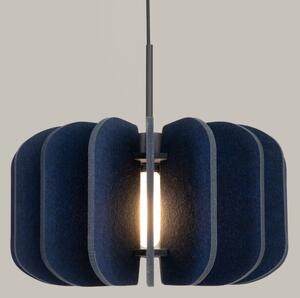 Sollux SL.1862 - Lustr na lanku MULA 1xE27/15W/230V pr. 45 cm modrá