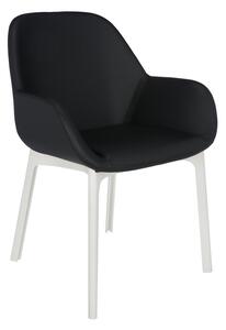 Kartell - Židle Clap PVC - černá, bílá
