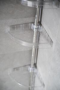 Wela sprchová teleskopická polička k vaně stříbrná