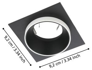 Eglo 900452 - Podhledové svítidlo CAROSSO 1xGU10/35W/230V černá