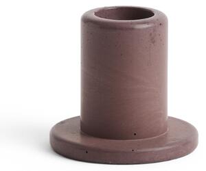 Svícen Tube Concrete Small Bordeaux