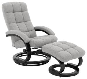RELAXAČNÍ KŘESLO S TABURETEM, textil, béžová P & B - Online Only křesla & taburety, Online Only