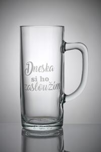 Sklenice - dneska si ho zasloužím Velikost: 0,3 l, Tip: 3, Balení: Bublinková fólie