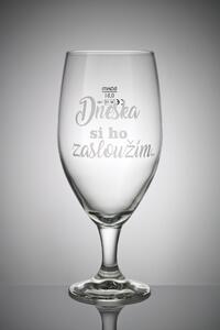 Sklenice - dneska si ho zasloužím Velikost: 0,5 l, Tip: 4, Balení: Bublinková fólie