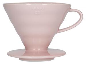 Hario dripper V60-02 keramický růžový