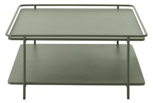 Zelený kovový konferenční stolek 75x75 cm Yuba – Unique Furniture