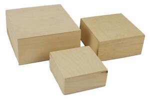 Sada dřevěných boxů, 3ks 097072