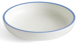 Mísa Sobremesa Large White/Blue Rim Ø 25 cm