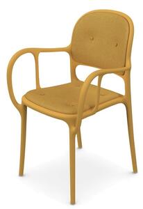 MAGIS - Čalouněná židle MILA - žlutá