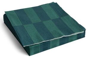 Papírové ubrousky Pattern Dinner Green/Dark Green – set 20 ks