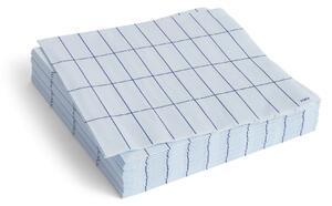 Papírové ubrousky Pattern Lunch Light Blue/Blue Grid – set 20 ks