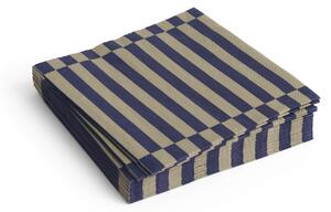 Papírové ubrousky Pattern Lunch Dark Blue/Dark Sand – set 20 ks