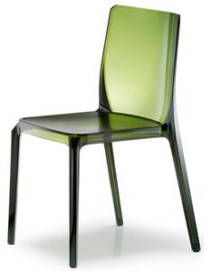 PEDRALI - Židle BLITZ 640 DS- transparentní zelená