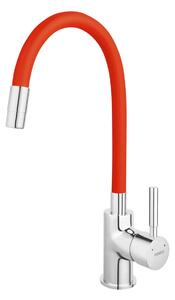 Novaservis Ferro 70710 kuchyňská baterie stojící chrom-červená 70710,0CV