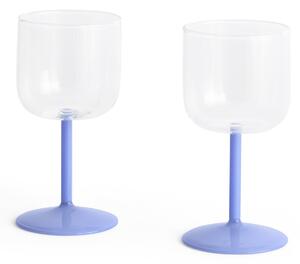Sklenice na víno Tint Clear/Jade Light Blue – set 2 ks