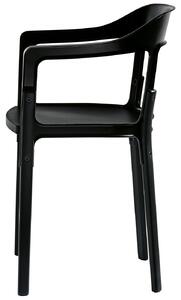 MAGIS - Židle STEELWOOD CHAIR - černá