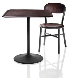 MAGIS - Židle PIPE s dřevěným sedákem - černá