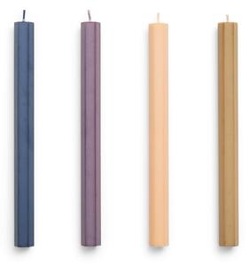 Svíčka Hexagon Candle Dark – set 4 ks