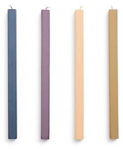 Svíčka Square Candle Dark – set 4 ks