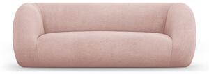 Světle růžová pohovka z textilie bouclé 210 cm Essen – Cosmopolitan Design
