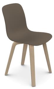 MAGIS - Židle SUBSTANCE s dřevěnou podnoží - jasan / béžová