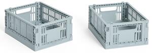 Skládací přepravka Colour Crate Mini Dusty Blue – set 2 ks