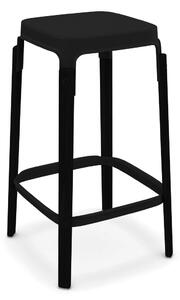 MAGIS - Barová židle STEELWOOD STOOL nízká - černá