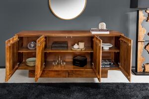 Komoda ART DECO II SMOKE BROWN 170 CM masiv mango Nábytek | Úložné prostory | Komody | Nízké 4